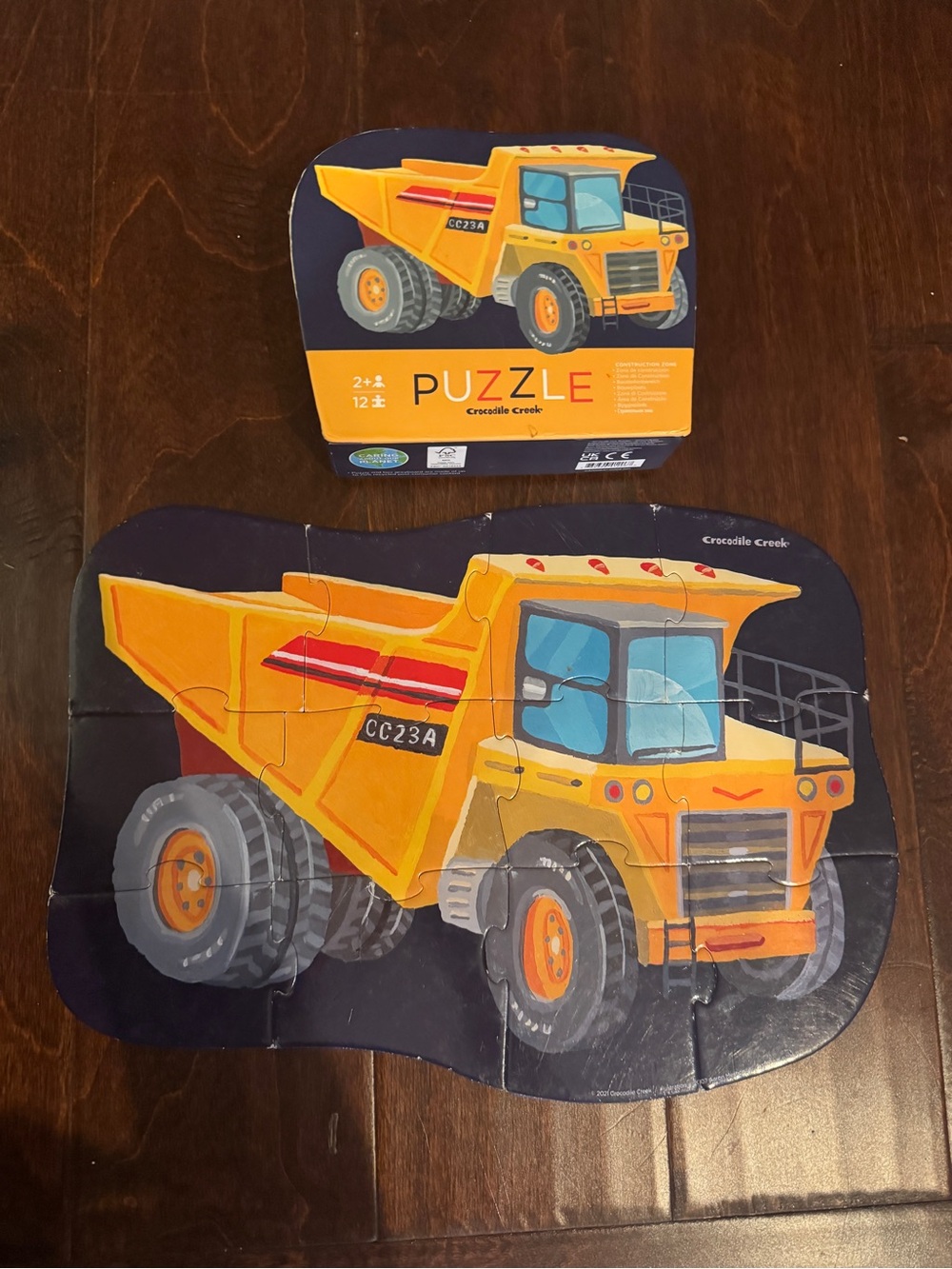 12-piece Crocodile Creek Construction Mini Puzzle